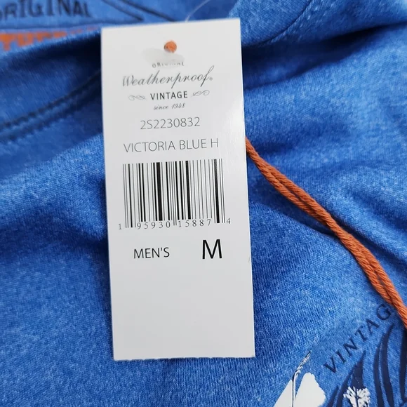 WEATHERPROOF LONG SLEVES RASHGUARD, BLUE, MEDIUM, UPF 50+ - Picture 11 of 12